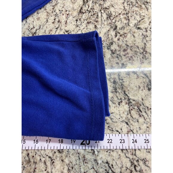 Vintage Onque Casuals Cardigan Small Blue Ugly Christmas Sweater Snowman Stars - Picture 8 of 10